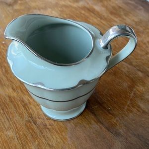 Theodore haviland Limoges France Gray w. Platinum Trim Concorde Creamer